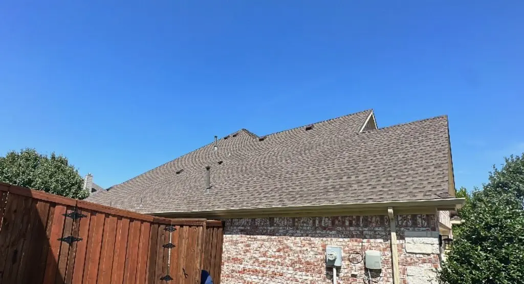 Completed roof replacement project in North Decatur